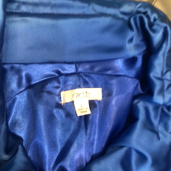 Gorgeous blue satin Cache jacket - Picture 2 of 4